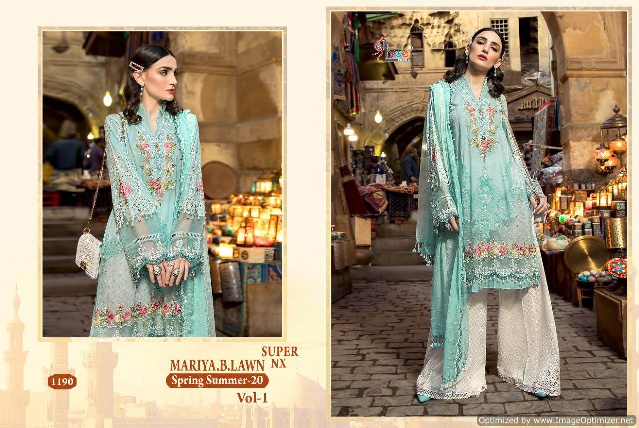 Shree Presents Mariya B Lawn Vol-1 Super Nx Designer Pakistani Salwar Suits