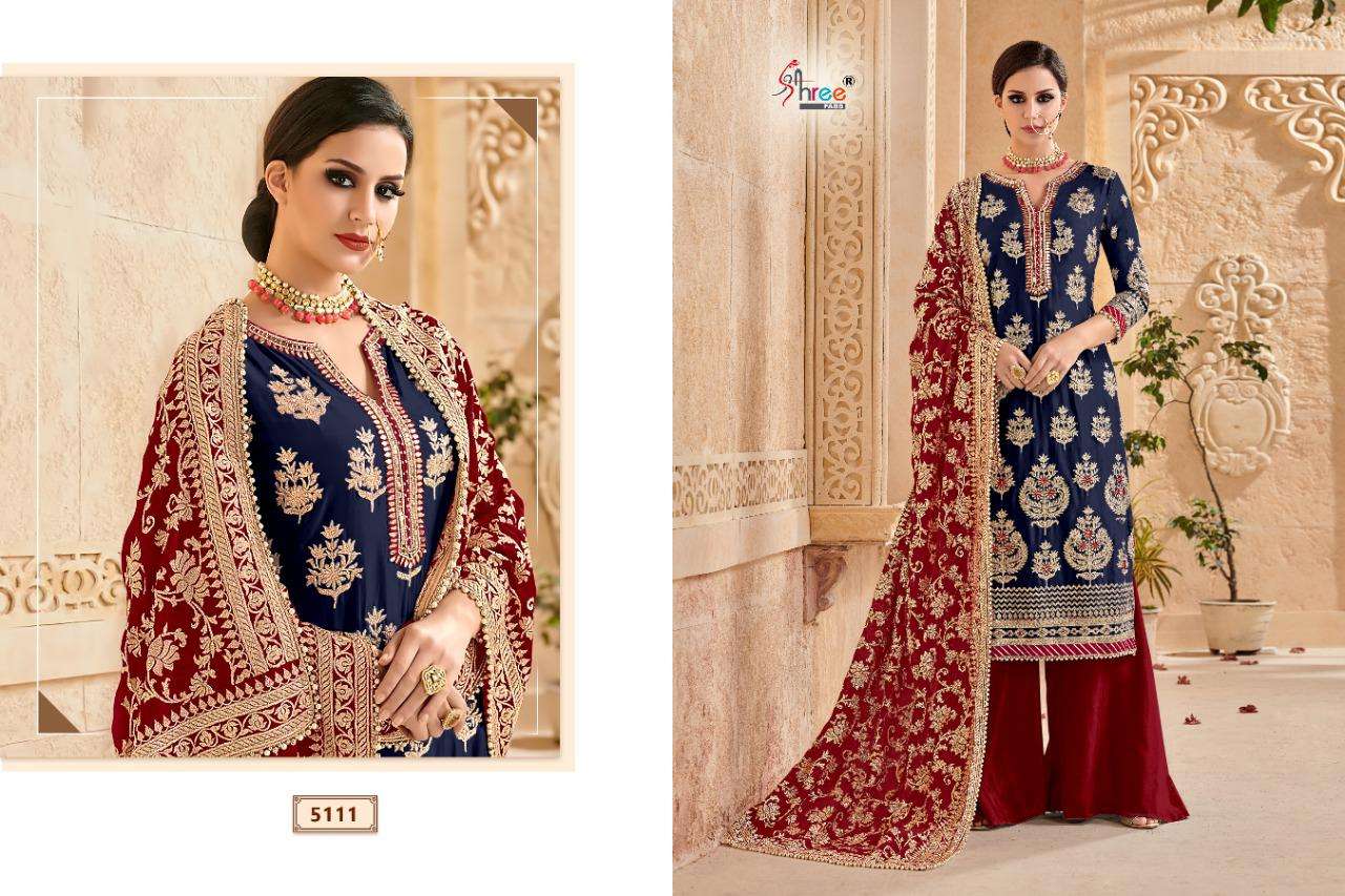 Shree Presents  Mutiyaar Gold Embroidered Salwar Suits