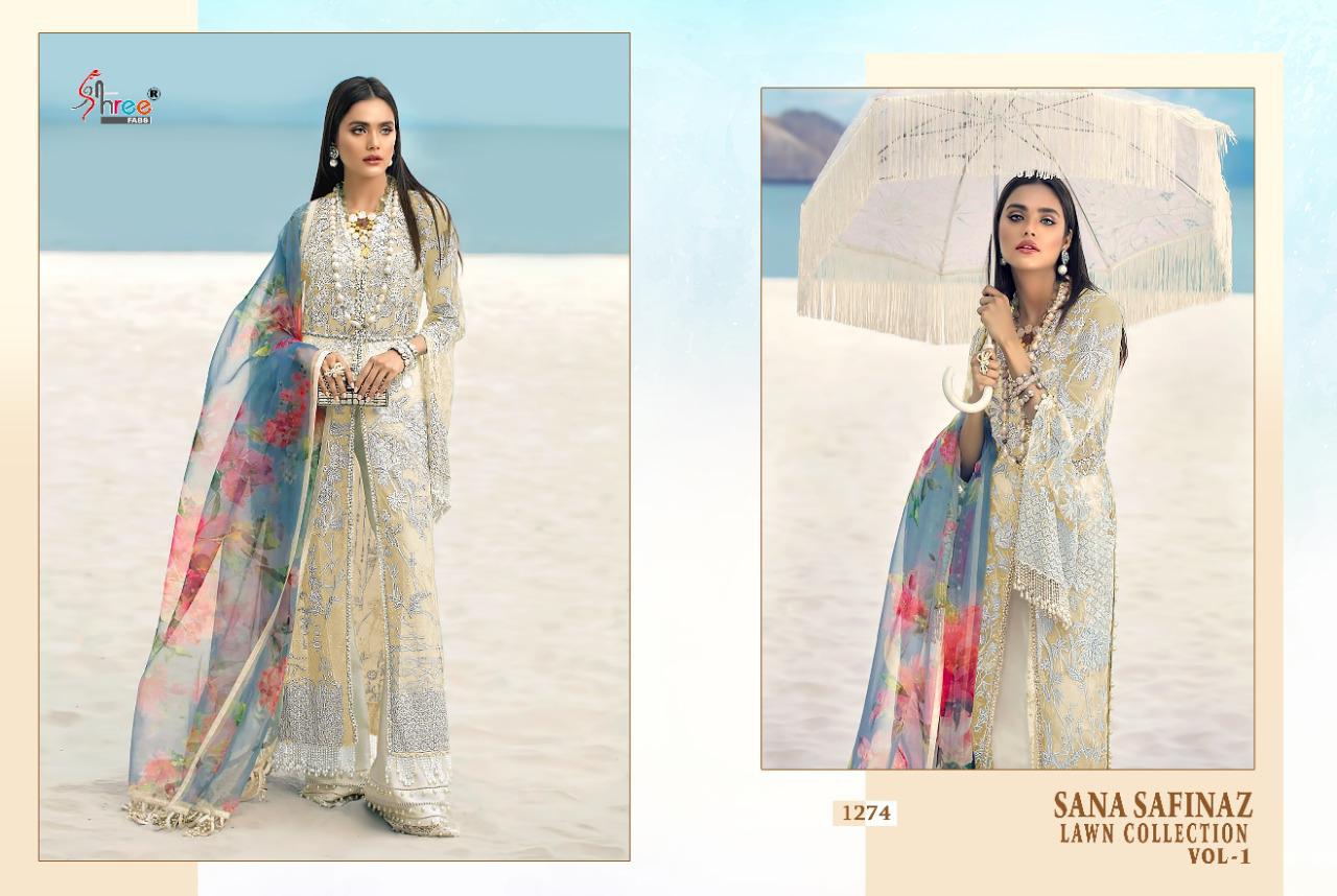 Shree Presents Sana Safinaz Lawn Collection 1 Designer Pakistani Salwar Suits