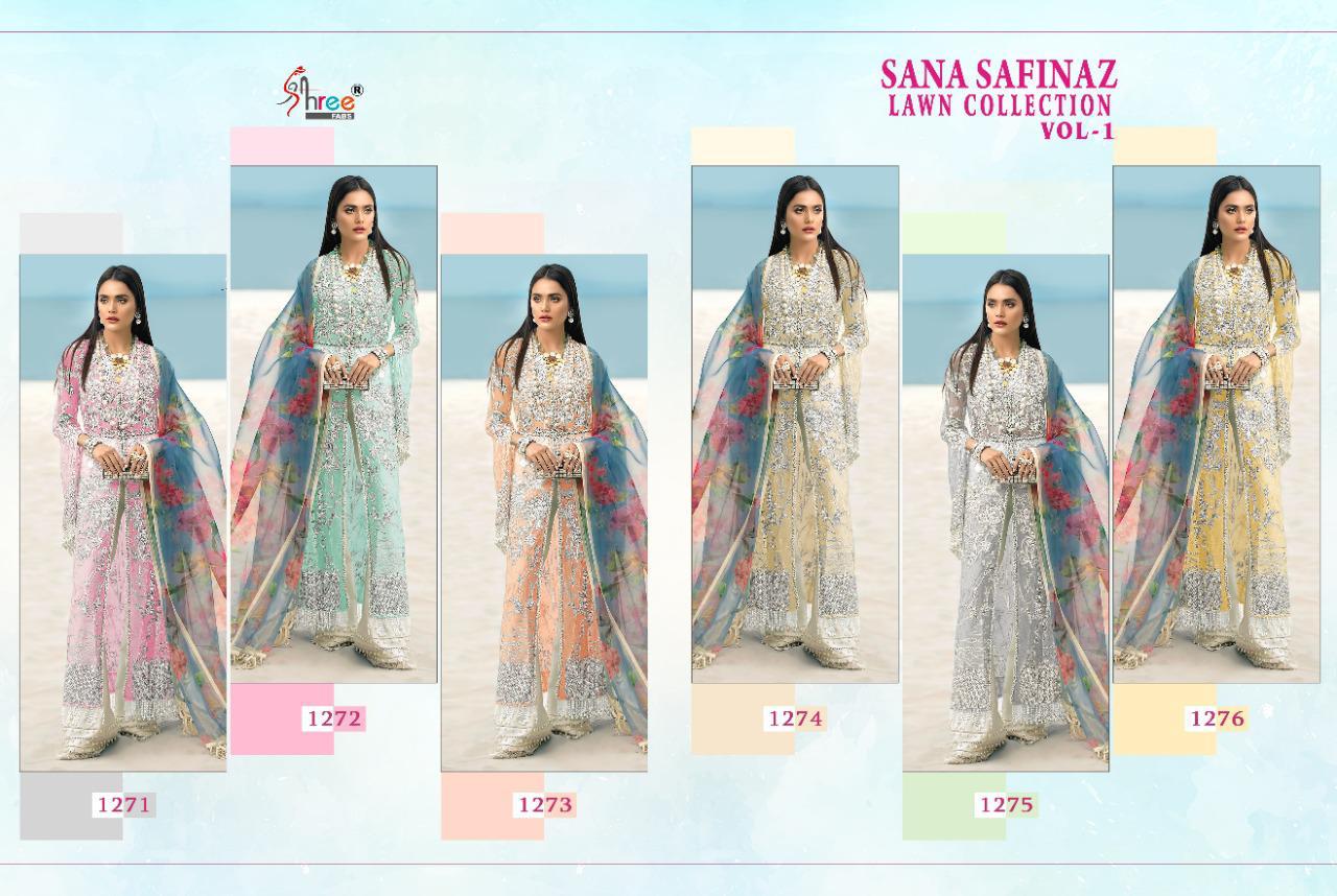 Shree Presents Sana Safinaz Lawn Collection 1 Designer Pakistani Salwar Suits