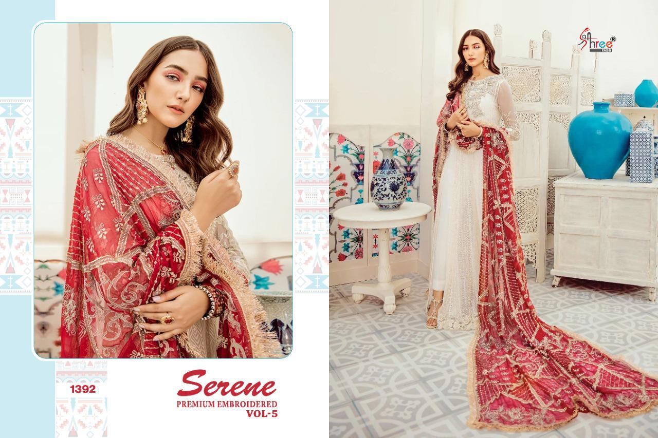 Shree  Presents Serene Premium Embroidered Vol 5 Heavy Pakistani Collection