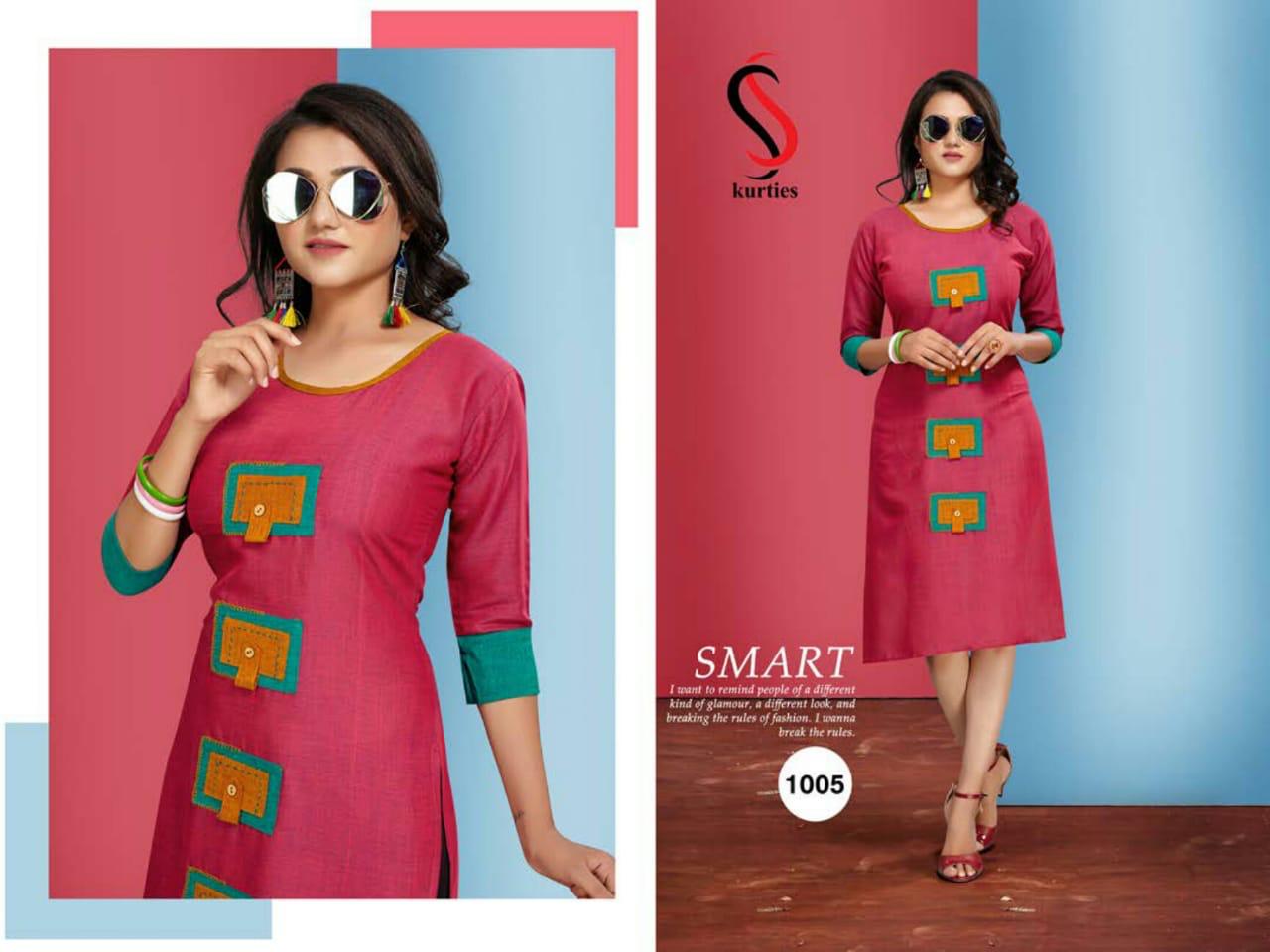 Ss Presents  Daisy  Straight Cut Short Kurtis