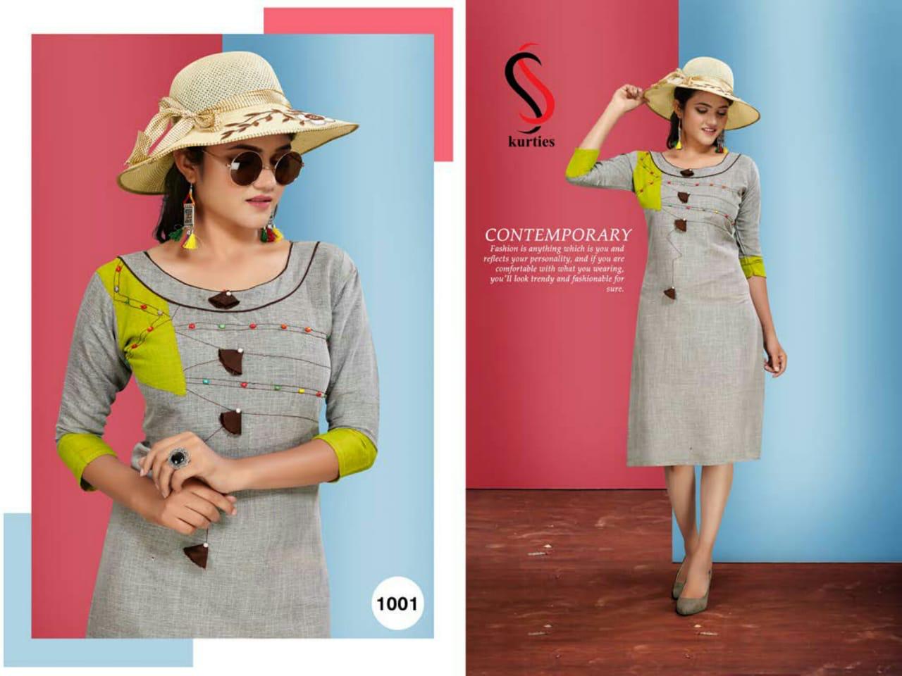 Ss Presents  Daisy  Straight Cut Short Kurtis