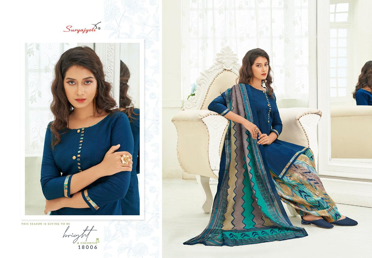 Suryajyoti  Presents Patiyala Kudi Vol 18 Designer Dress Material