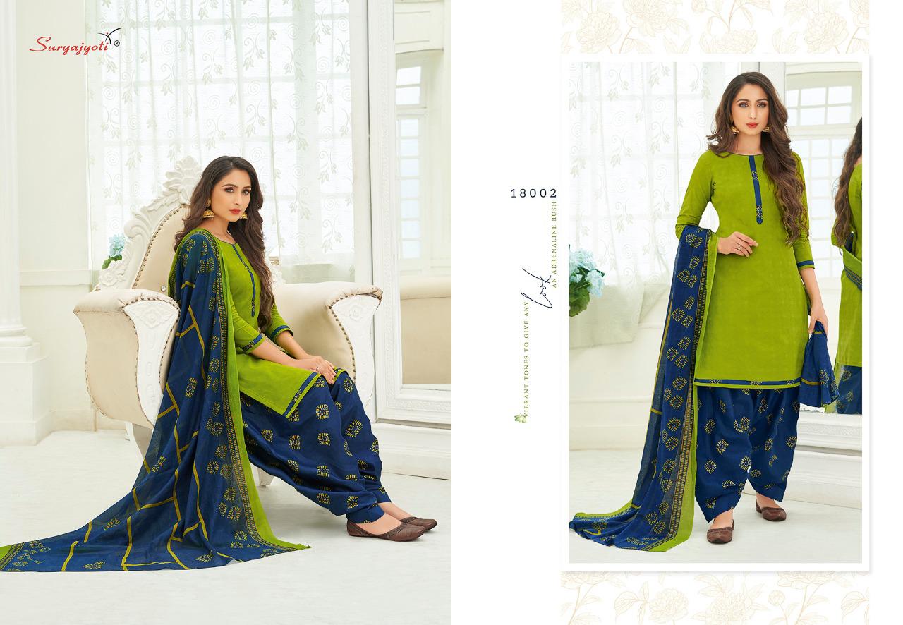 Suryajyoti  Presents Patiyala Kudi Vol 18 Designer Dress Material