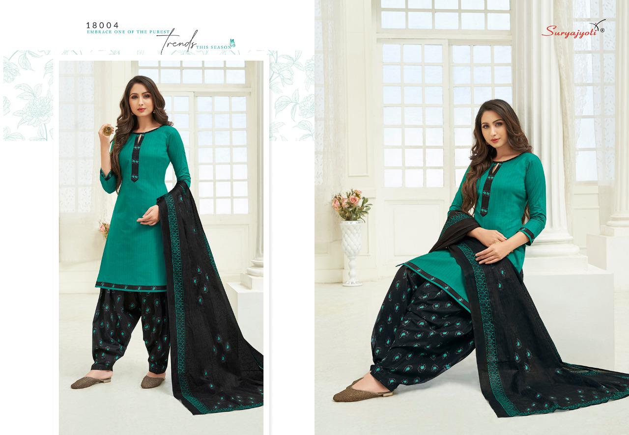Suryajyoti  Presents Patiyala Kudi Vol 18 Designer Dress Material
