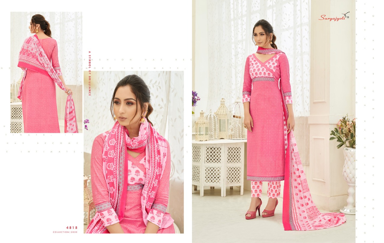 Suryajyoti Presents  Trendy Cotton  Vol 48  Designer Dress Material