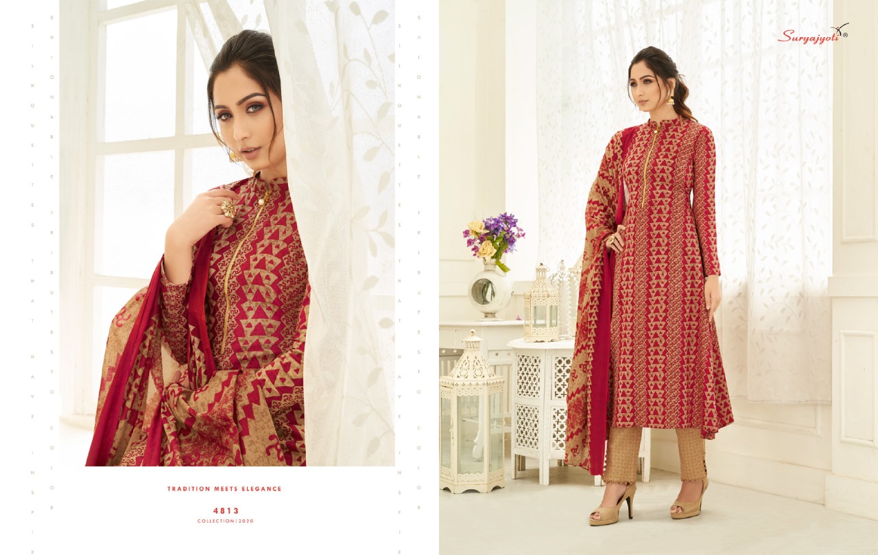 Suryajyoti Presents  Trendy Cotton  Vol 48  Designer Dress Material