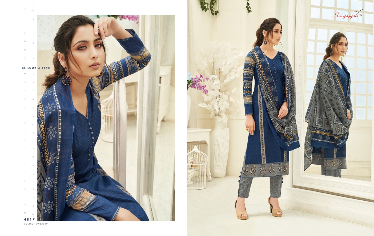 Suryajyoti Presents  Trendy Cotton  Vol 48  Designer Dress Material