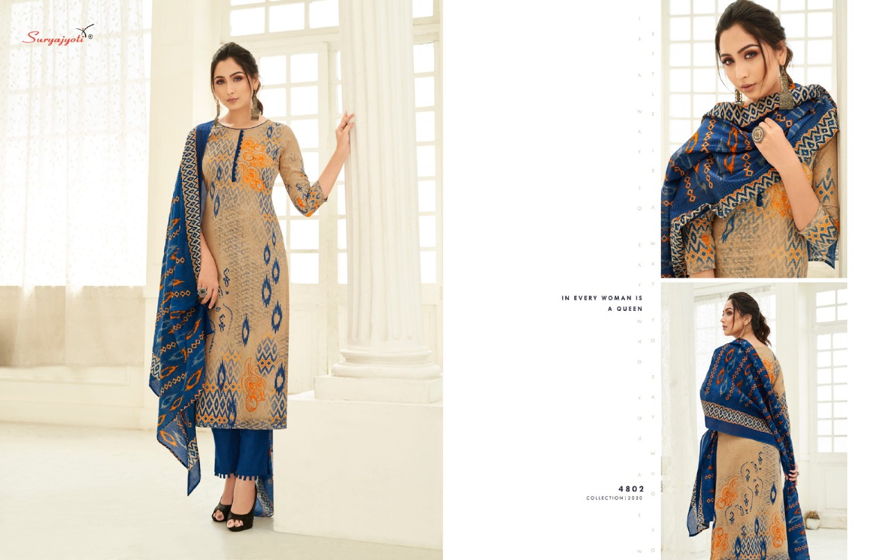 Suryajyoti Presents  Trendy Cotton  Vol 48  Designer Dress Material