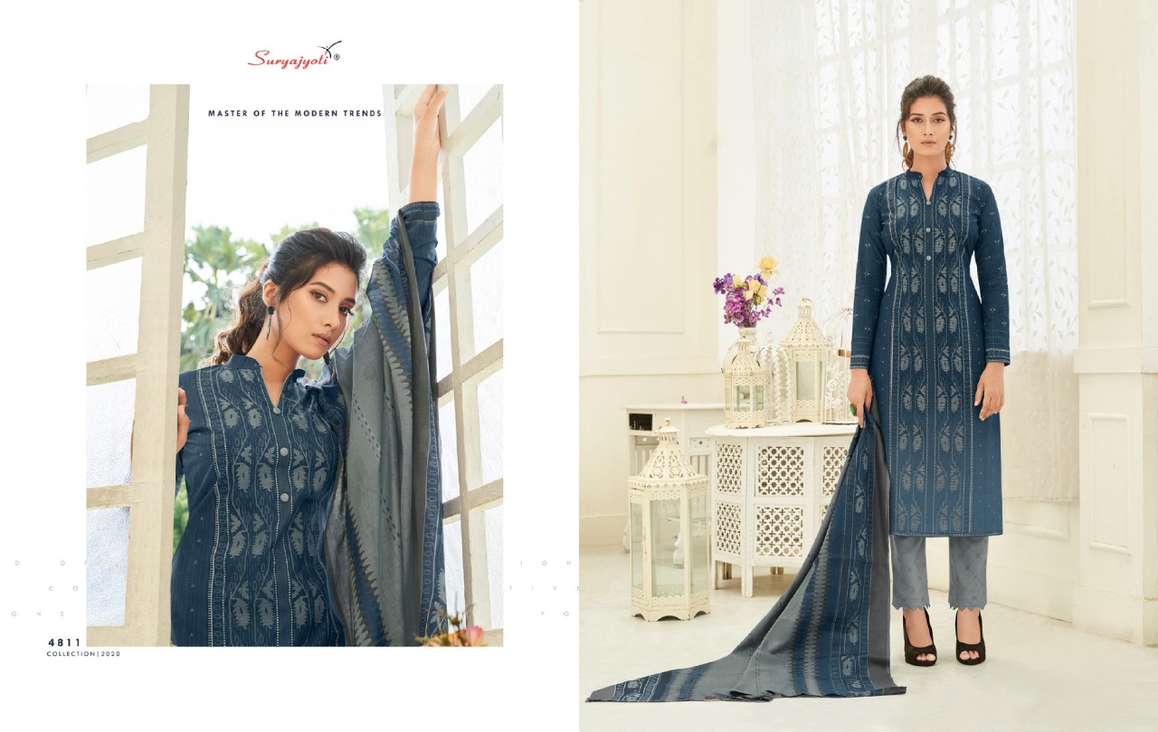 Suryajyoti Presents  Trendy Cotton  Vol 48  Designer Dress Material