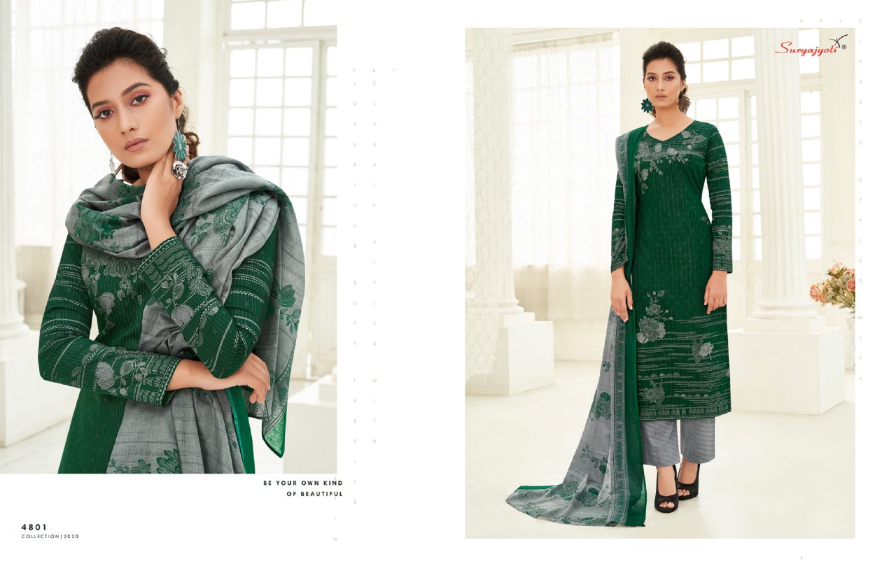 Suryajyoti Presents  Trendy Cotton  Vol 48  Designer Dress Material