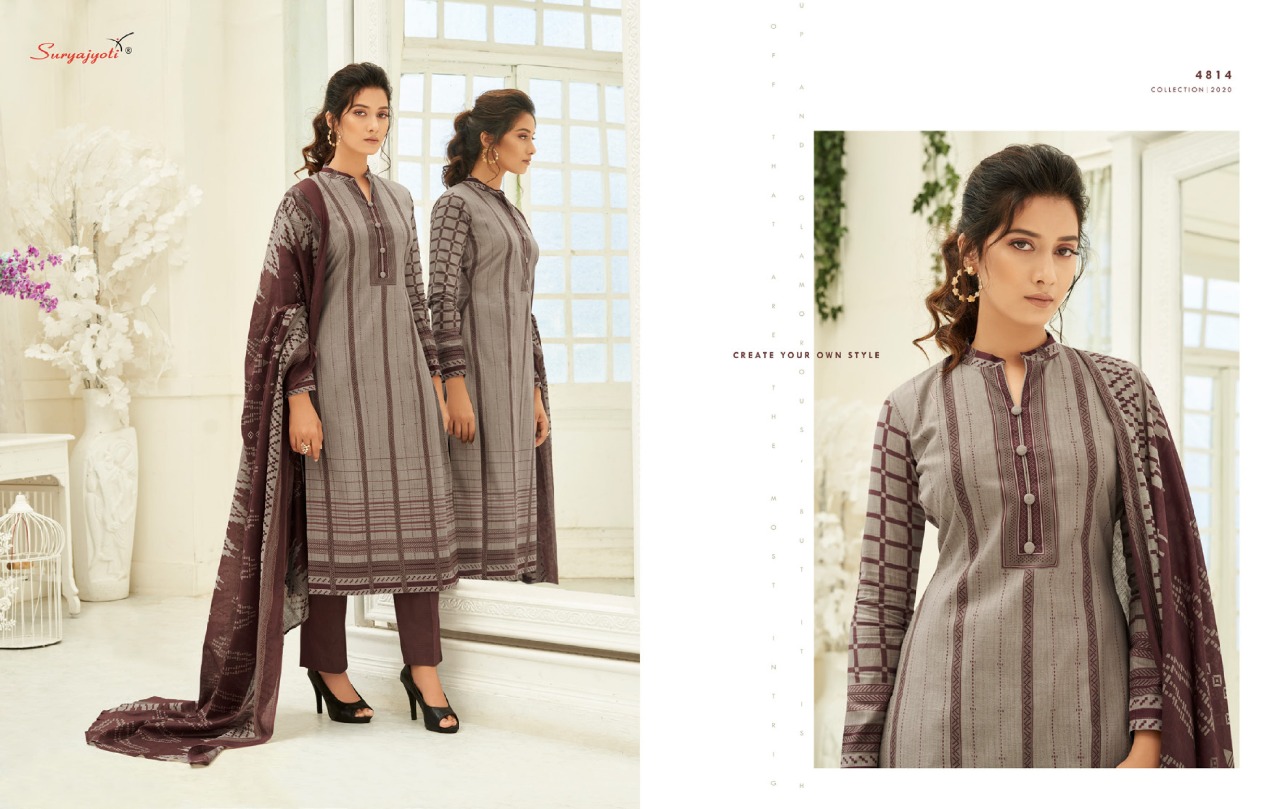 Suryajyoti Presents  Trendy Cotton  Vol 48  Designer Dress Material