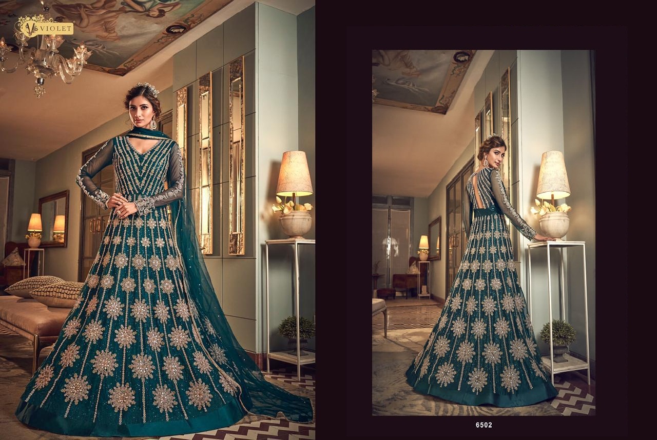 Swagat Presents Snowwhite 6501 Series Heavy Embroidered Salwar Suits
