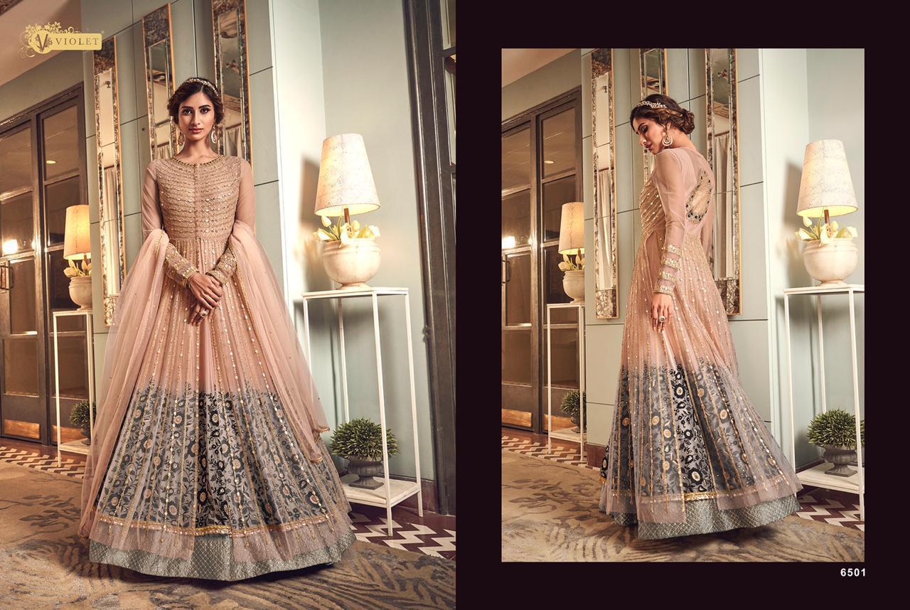 Swagat Presents Snowwhite 6501 Series Heavy Embroidered Salwar Suits