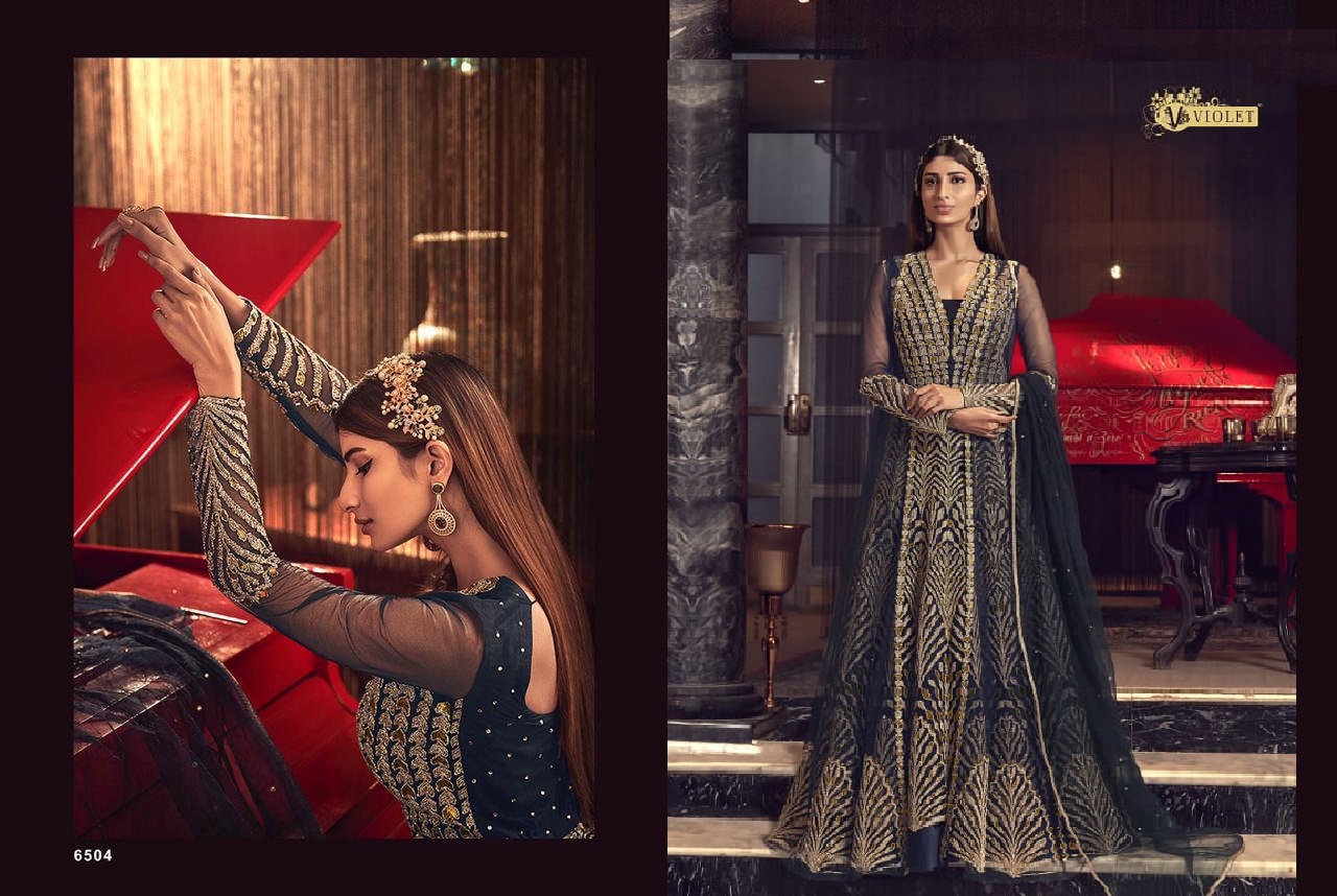 Swagat Presents Snowwhite 6501 Series Heavy Embroidered Salwar Suits