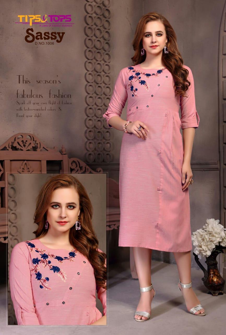 Tips&tops  Presents Sassy Casual Wear  Kurti Collection