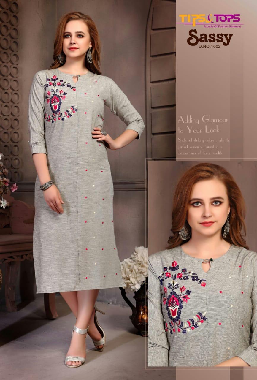Tips&tops  Presents Sassy Casual Wear  Kurti Collection