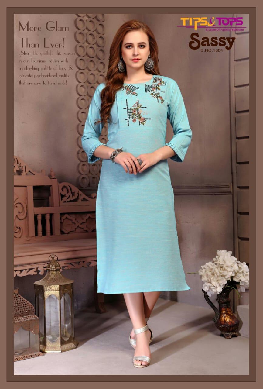 Tips&tops  Presents Sassy Casual Wear  Kurti Collection