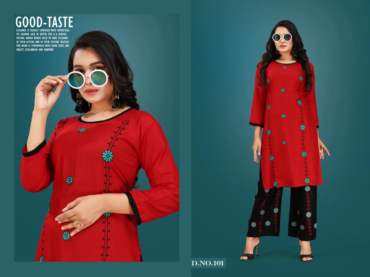 Trendy  Presents Plazo Queen Daily Wear  Kurti With Bottom