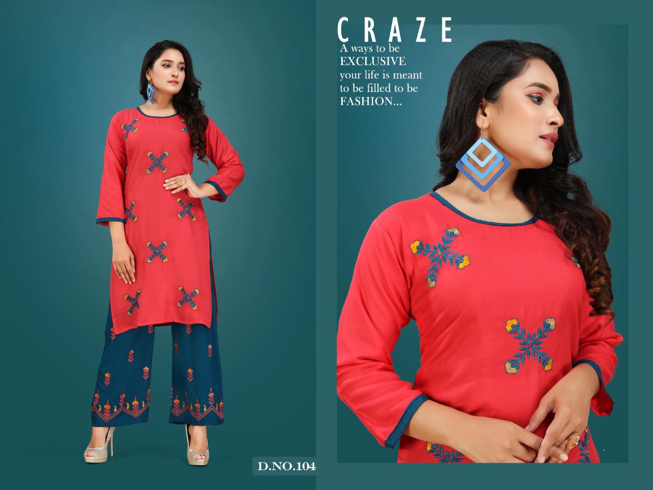 Trendy  Presents Plazo Queen Daily Wear  Kurti With Bottom