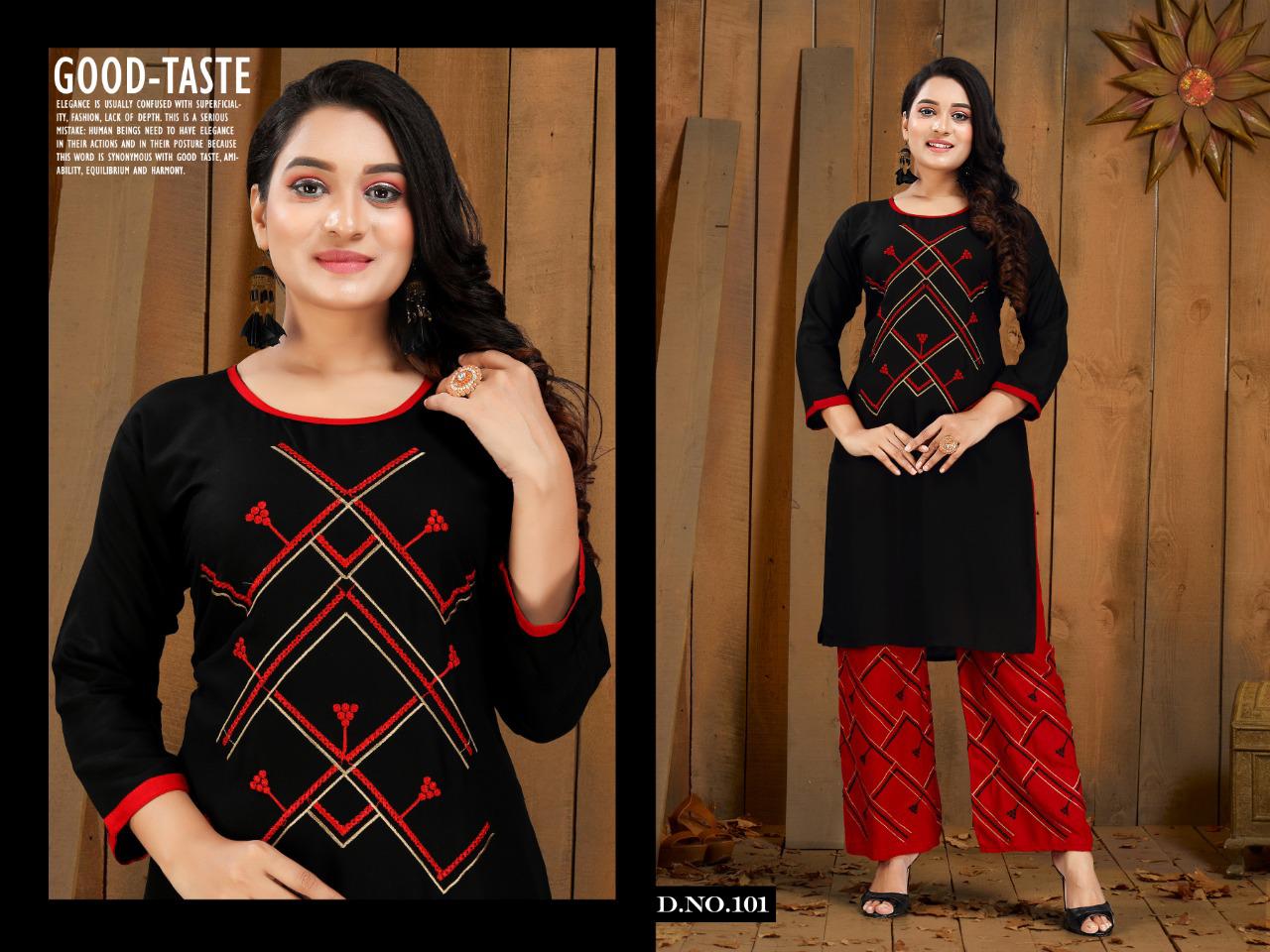 Trendy  Presents Plazo Zone  Daily Wear Kurti With Bottom