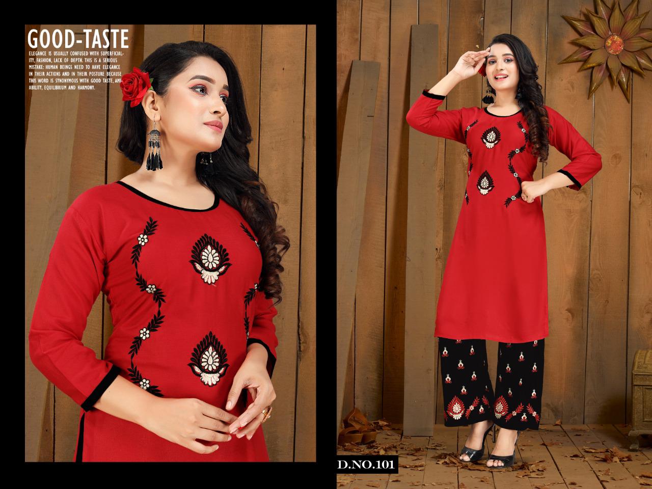 Trendy  Presents Plazo Zone  Daily Wear Kurti With Bottom