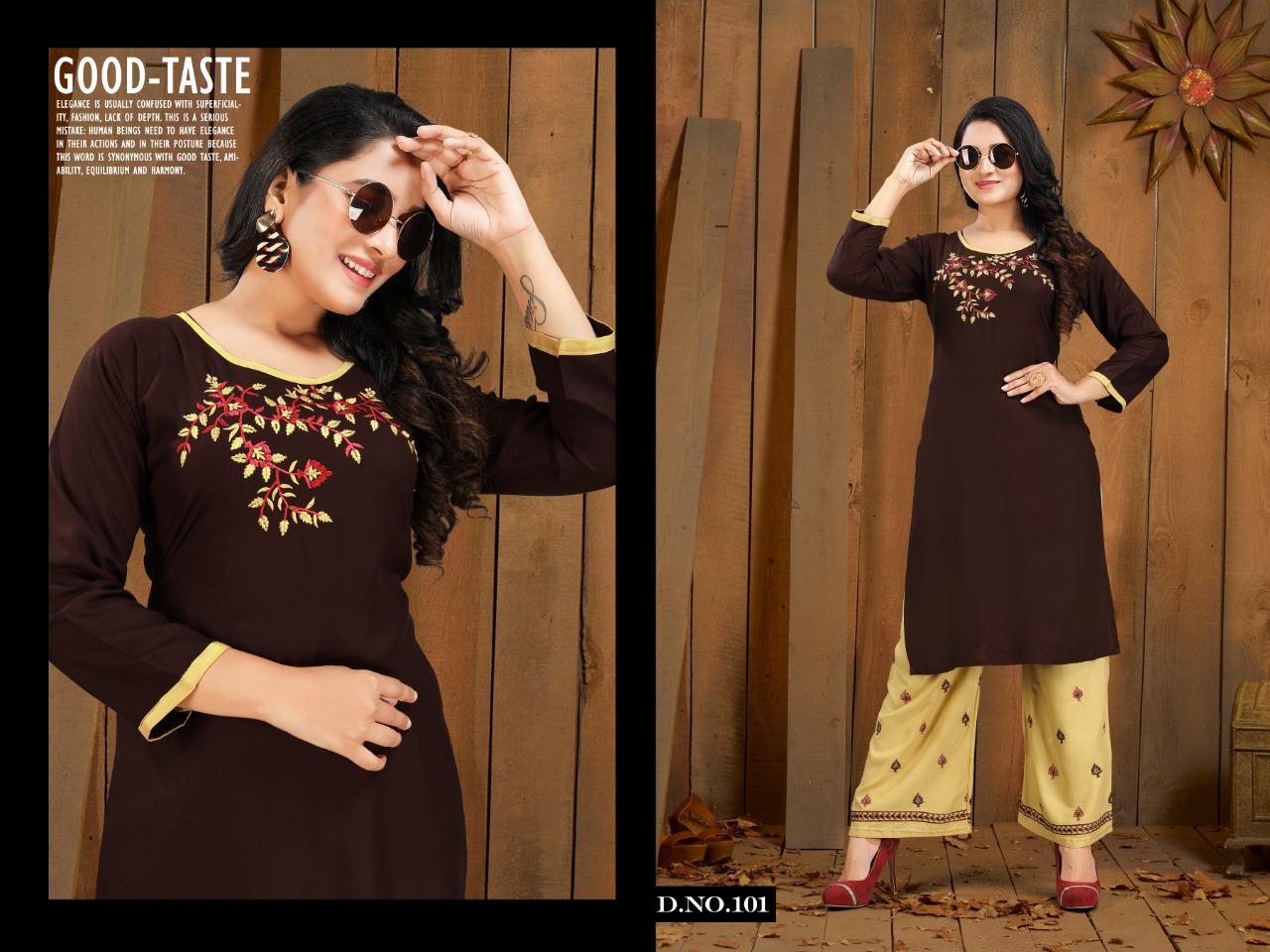 Trendy  Presents Plazo Zone  Daily Wear Kurti With Bottom