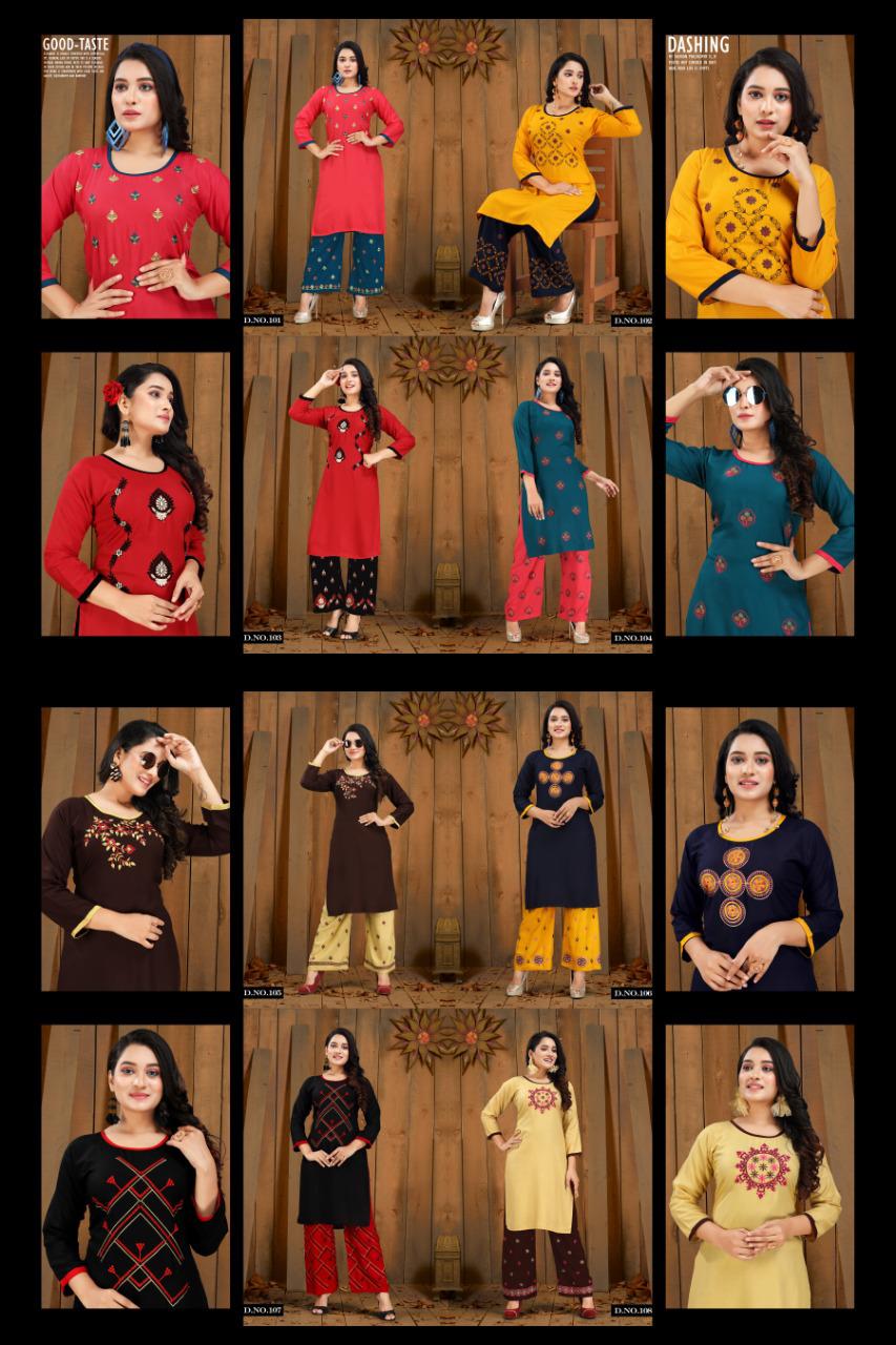 Trendy  Presents Plazo Zone  Daily Wear Kurti With Bottom