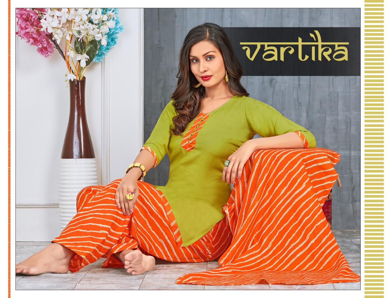 Trendy Presents Vaartiika Designer Kurtis With Bottom