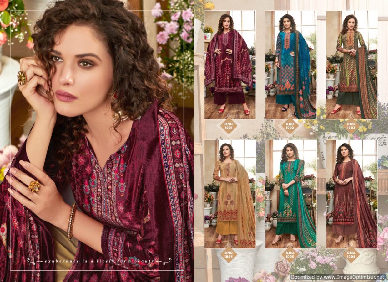 Tunic Presents Tanisha Jam Cotton Digital Printed Dress Material