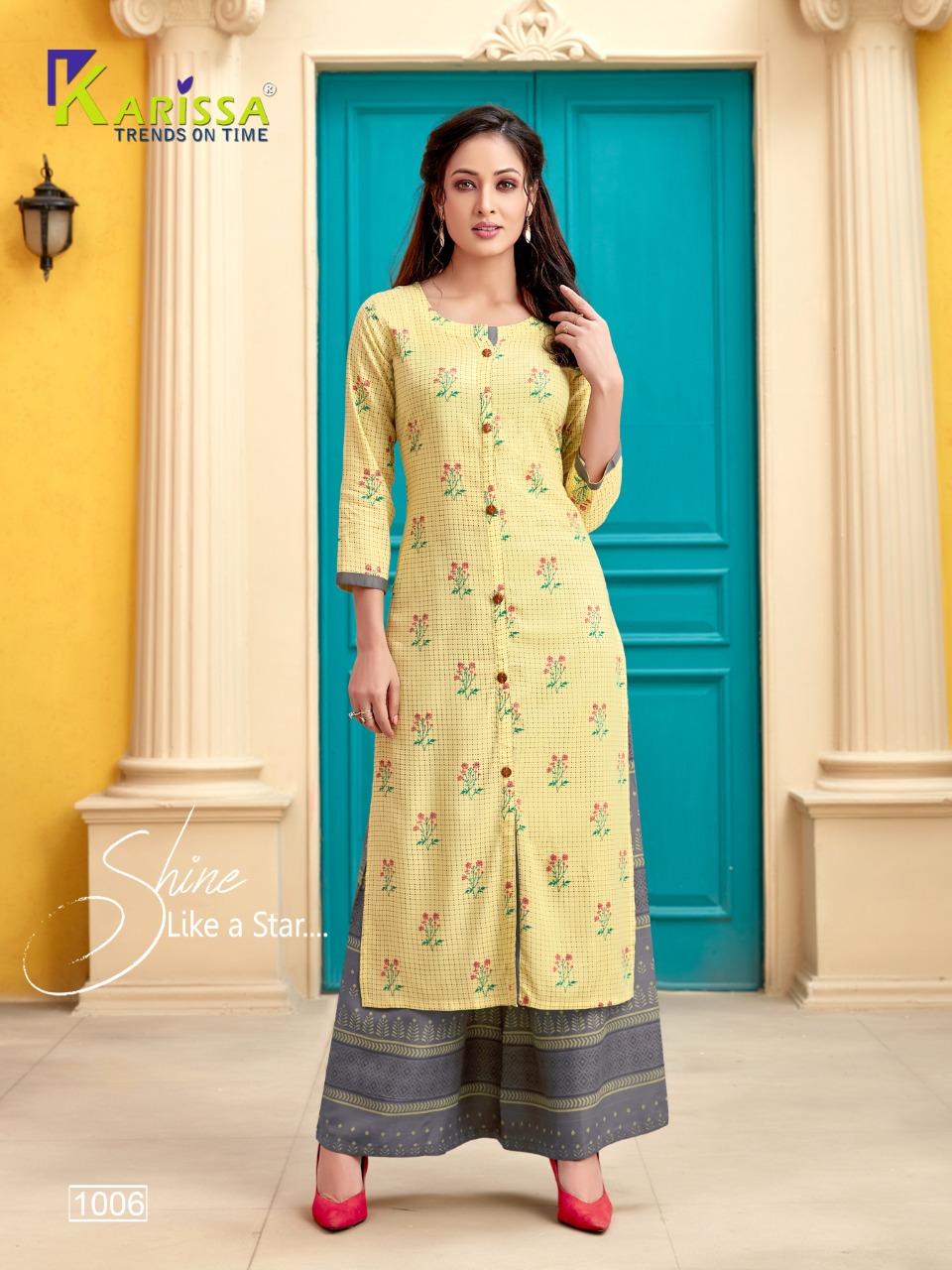 Karissa  Presents Valentine Designer Kurtis Collection