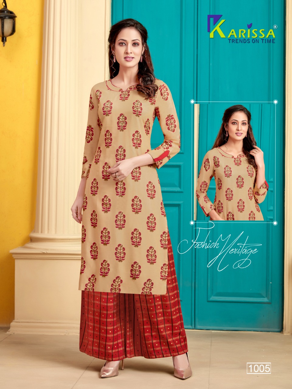 Karissa  Presents Valentine Designer Kurtis Collection
