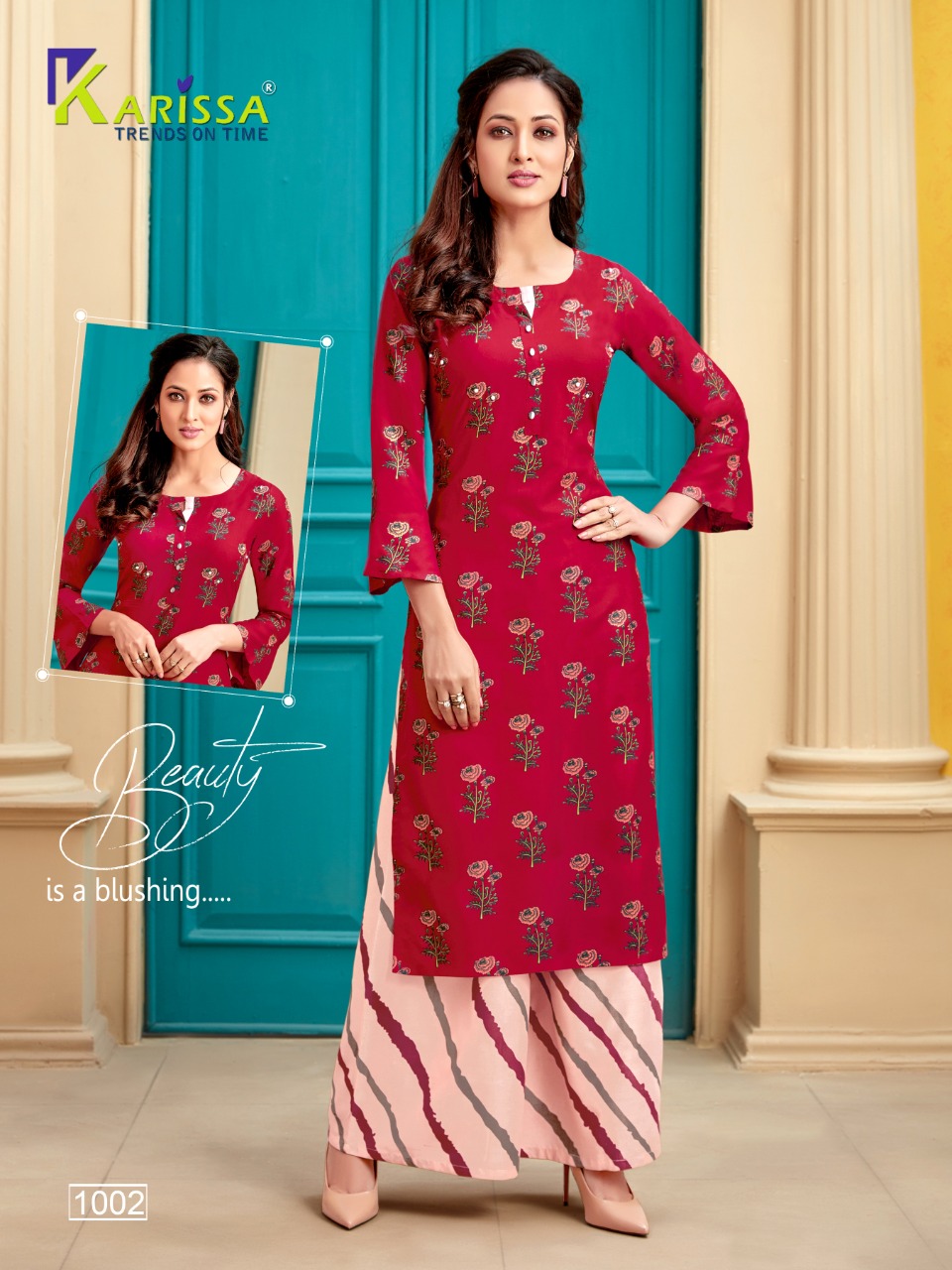 Karissa  Presents Valentine Designer Kurtis Collection