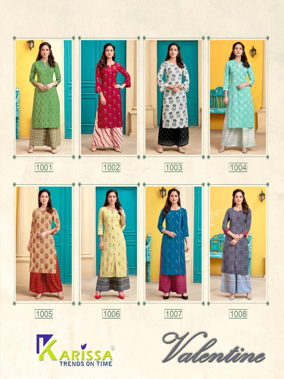 Karissa  Presents Valentine Designer Kurtis Collection