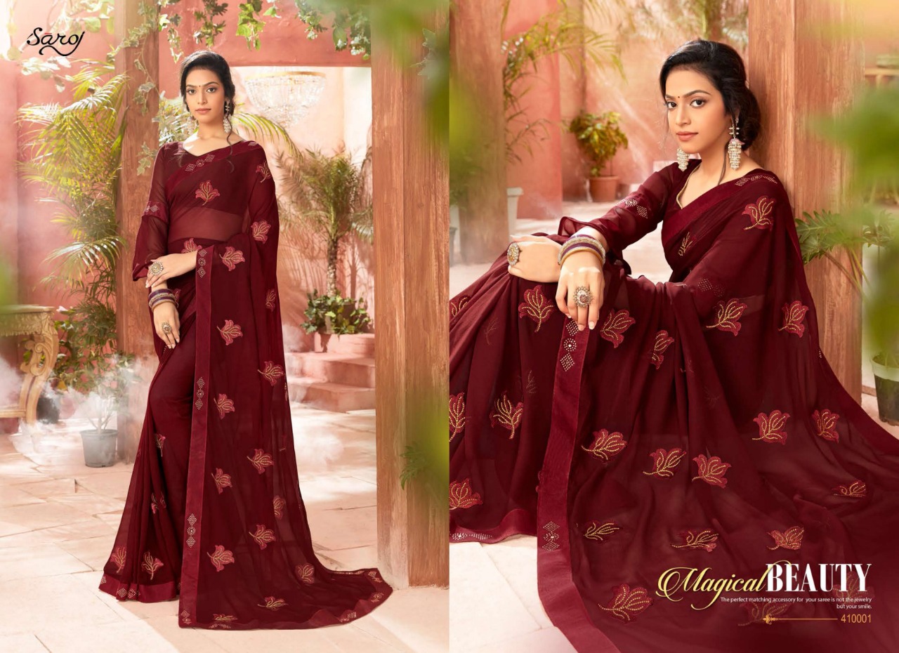 Saroj Presents Chahat Designer Sarees Catalogue