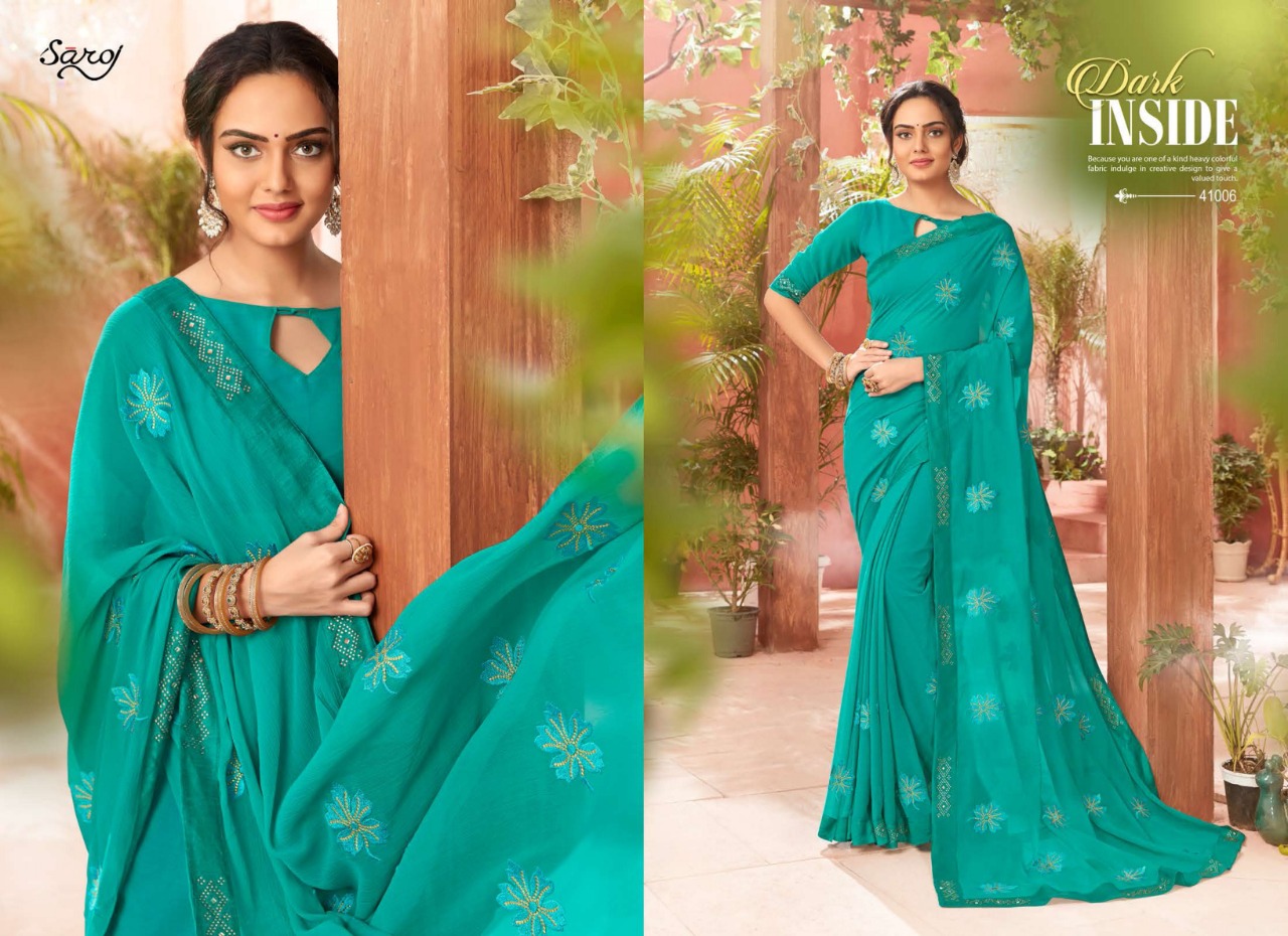 Saroj Presents Chahat Designer Sarees Catalogue