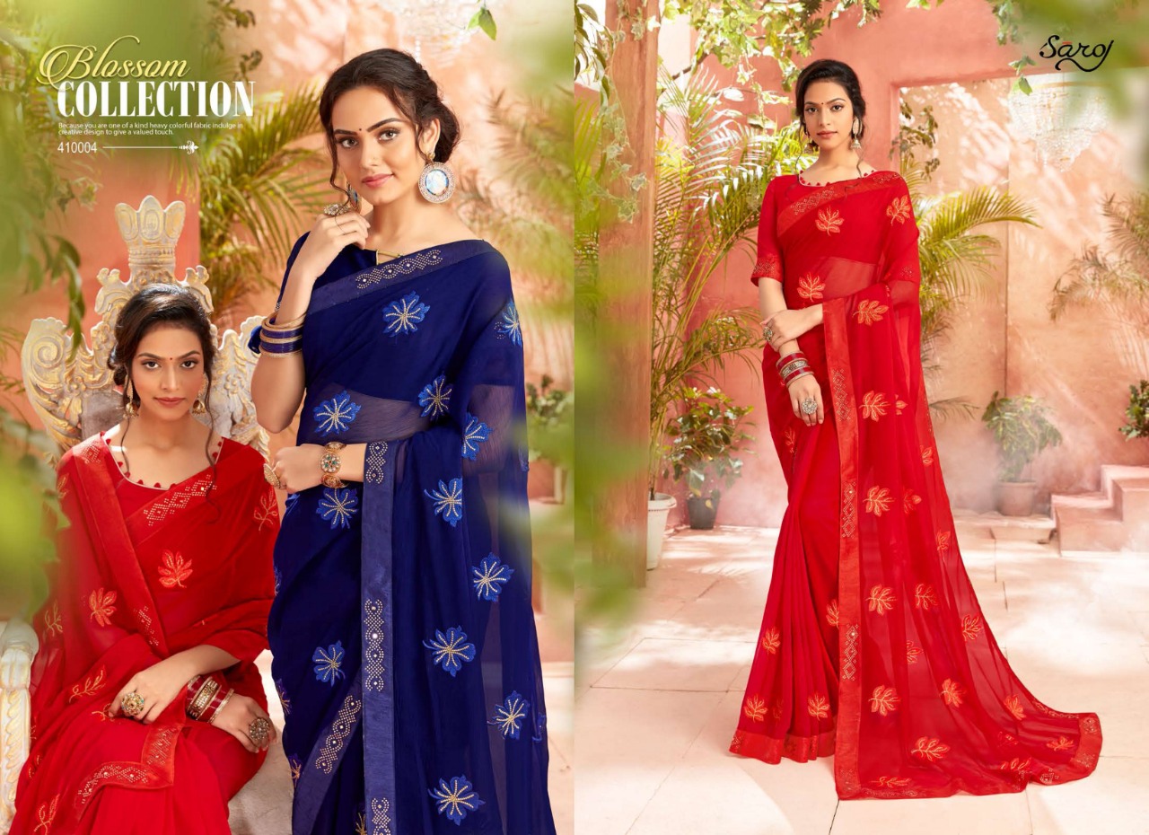 Saroj Presents Chahat Designer Sarees Catalogue