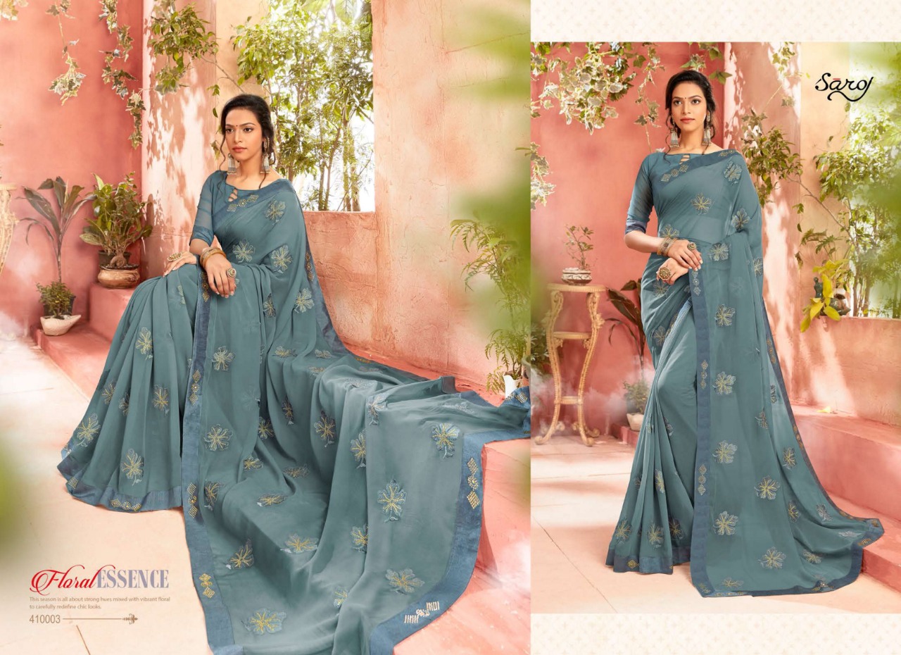 Saroj Presents Chahat Designer Sarees Catalogue