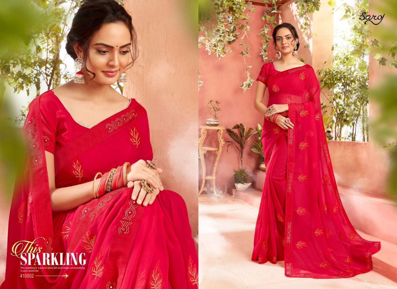Saroj Presents Chahat Designer Sarees Catalogue