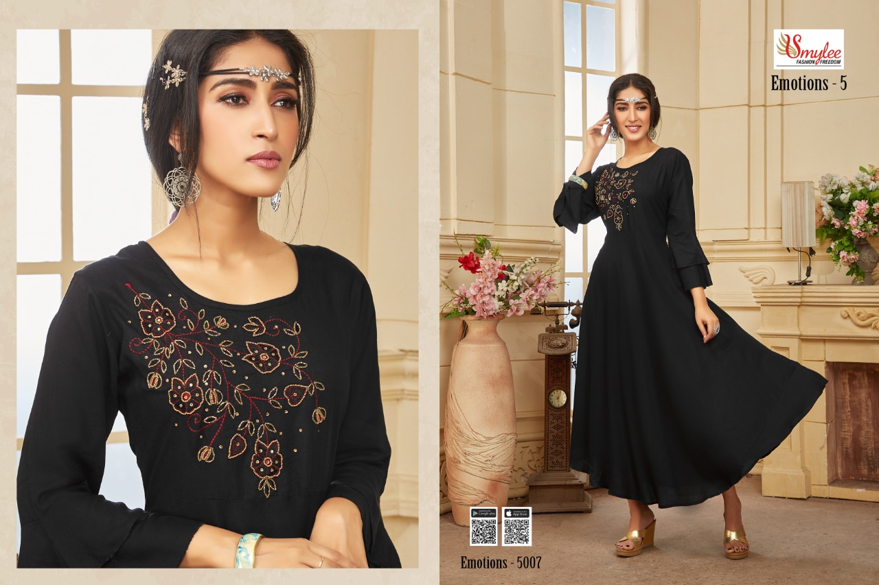 Smylee  Presents Emotions Vol 5 Long Gown Kurti