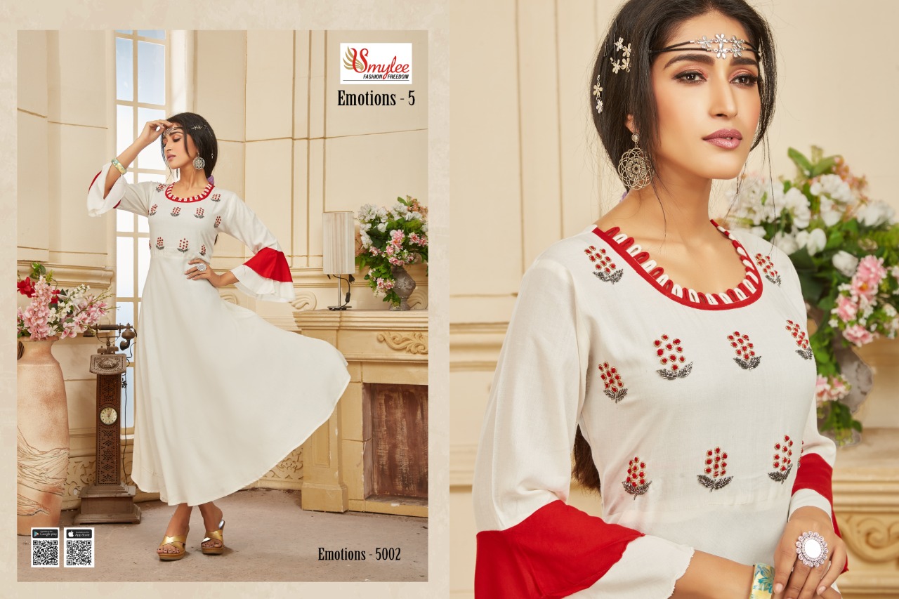 Smylee  Presents Emotions Vol 5 Long Gown Kurti