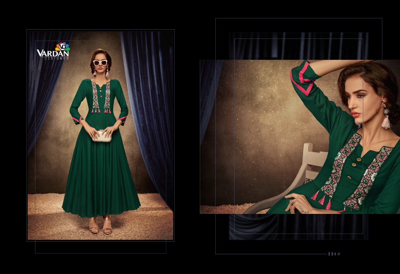 Vardan Presents Passion Vol 1 Designer Kurti Catalogue