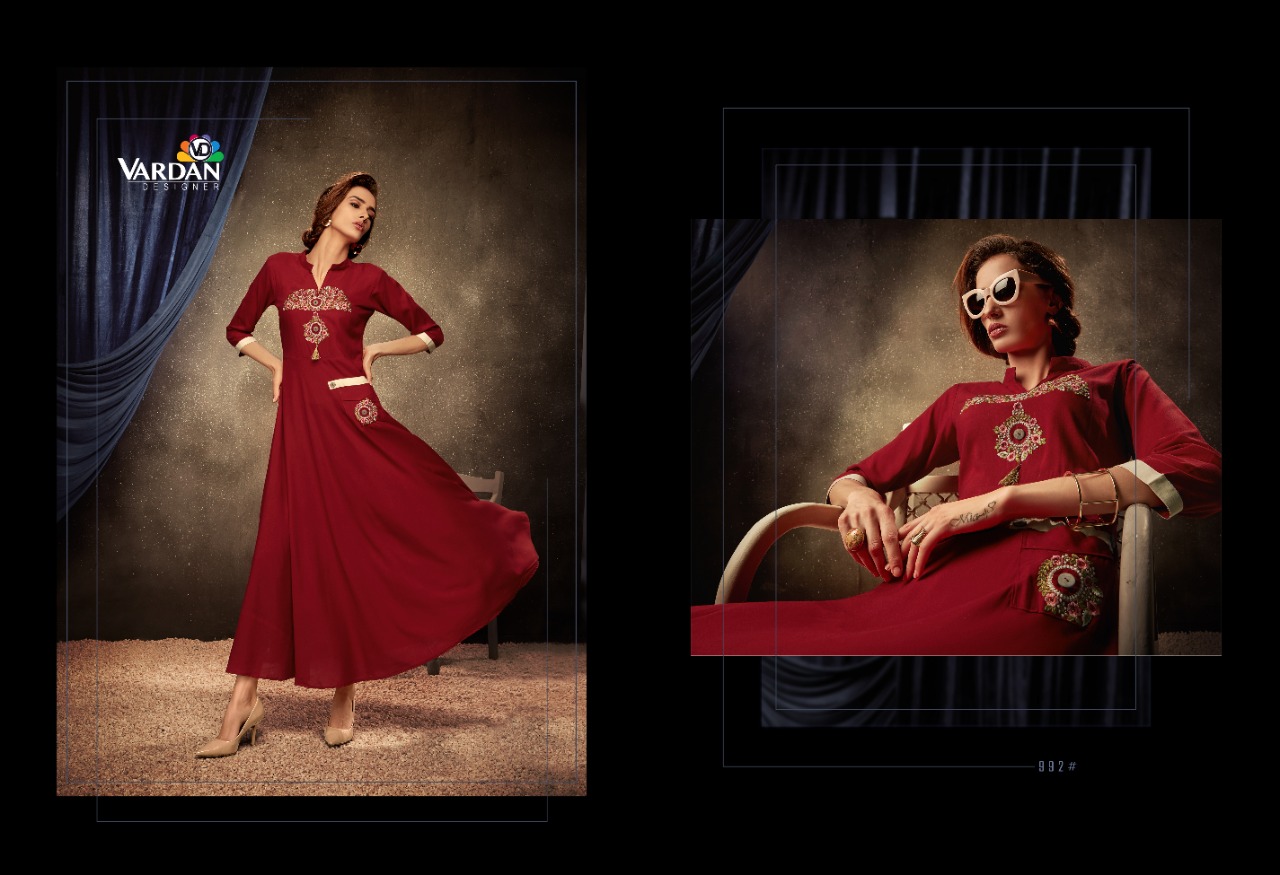 Vardan Presents Passion Vol 1 Designer Kurti Catalogue