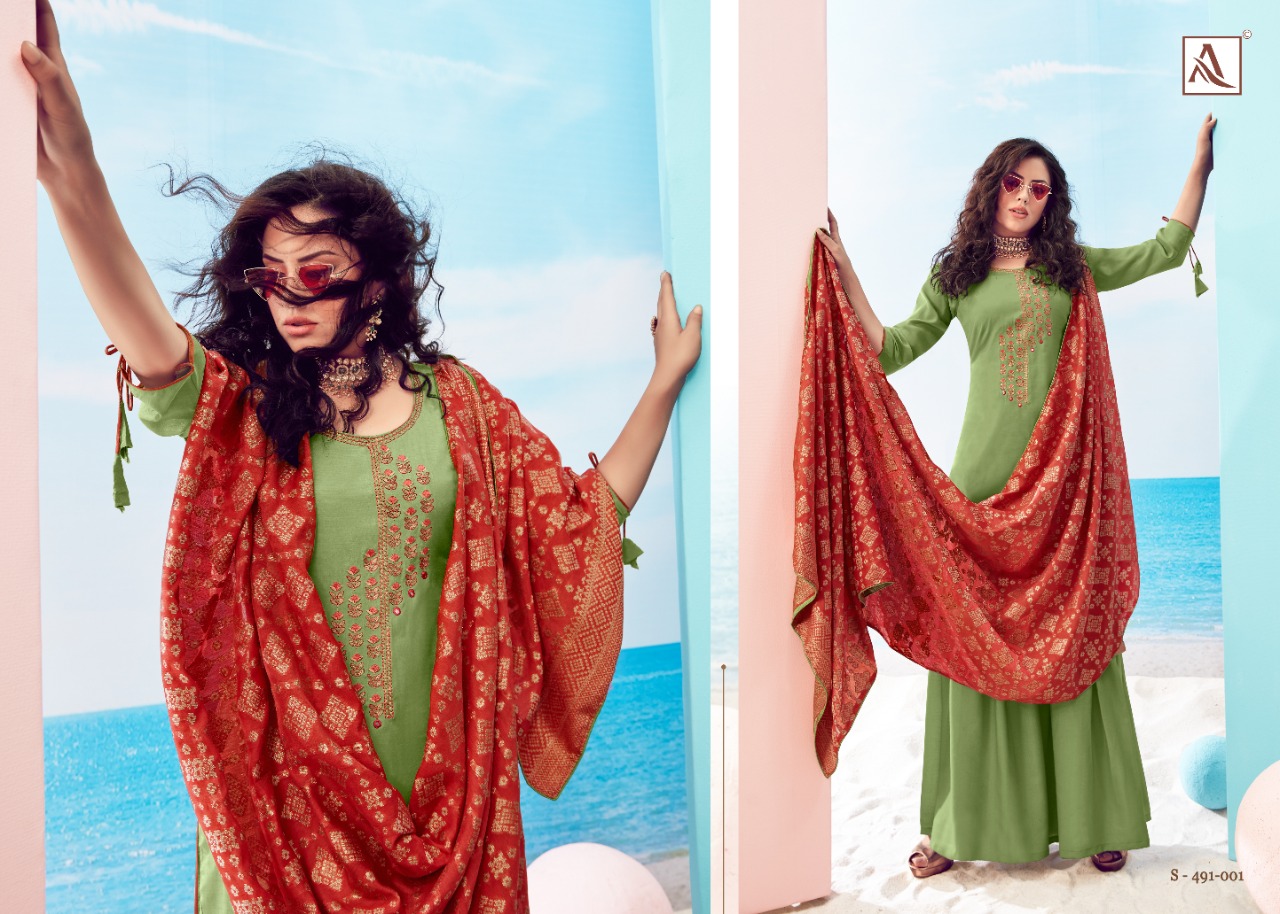 Alok Presents Paakhi Designer Dress Material