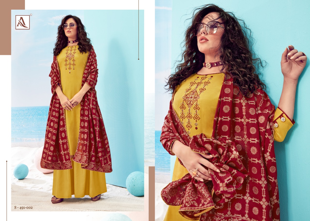 Alok Presents Paakhi Designer Dress Material