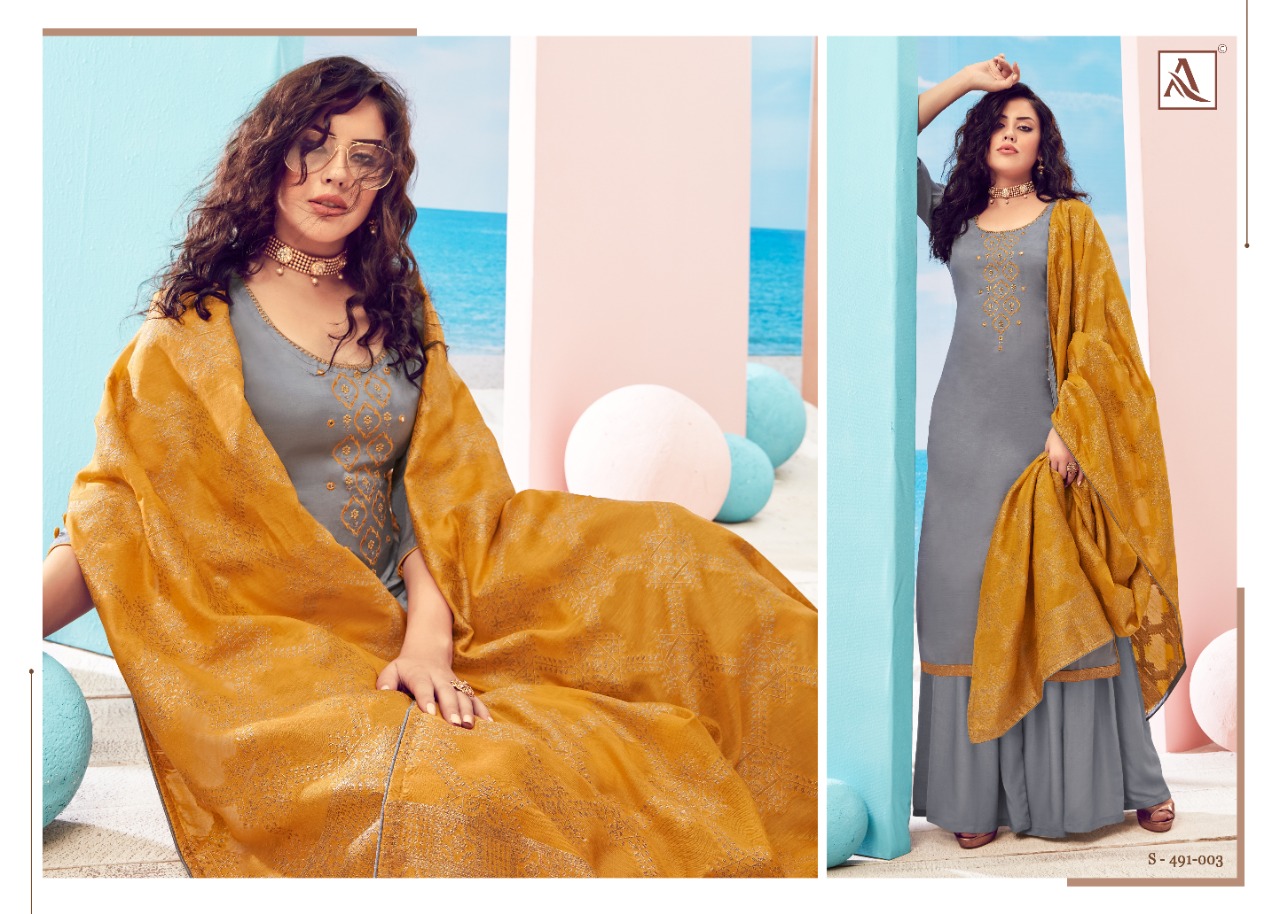 Alok Presents Paakhi Designer Dress Material