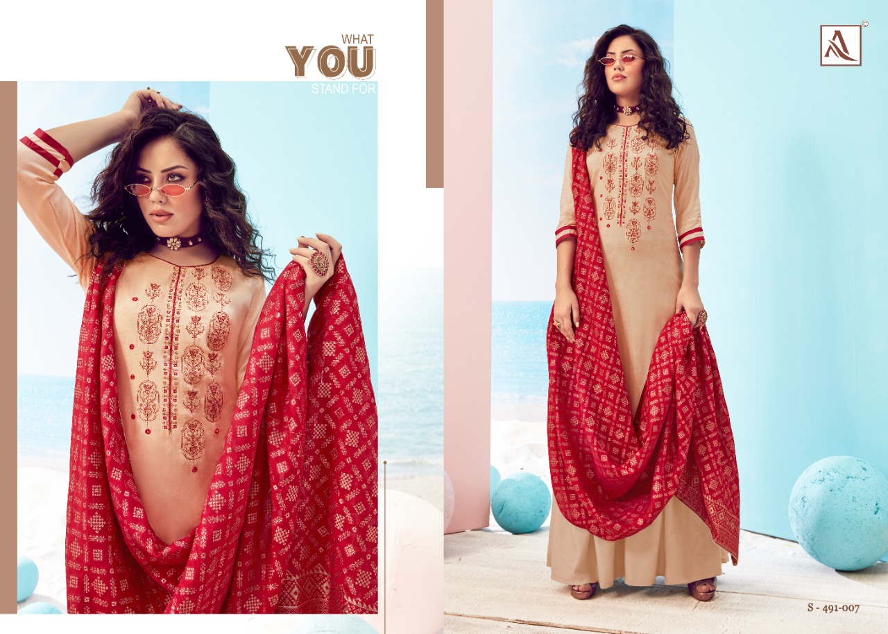 Alok Presents Paakhi Designer Dress Material