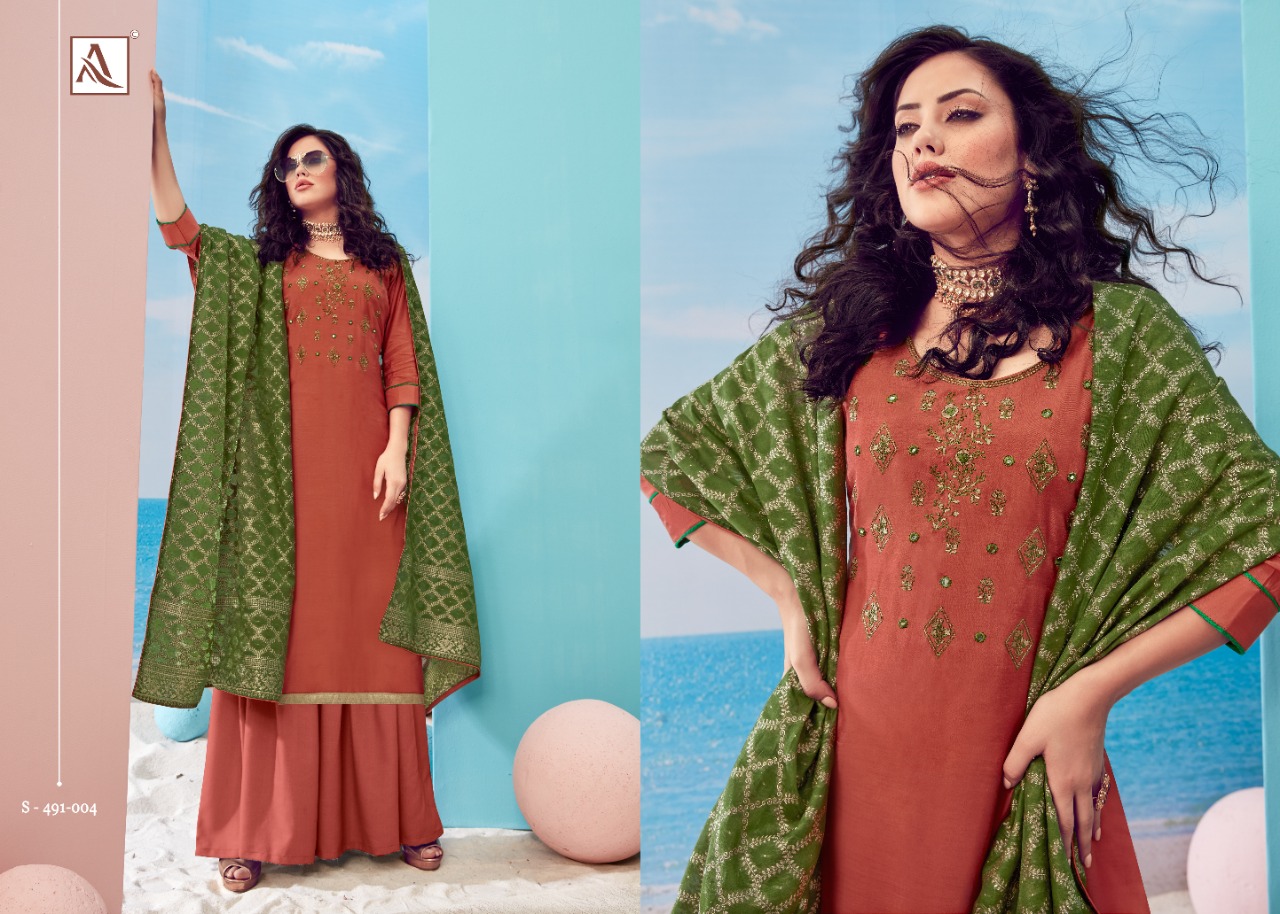 Alok Presents Paakhi Designer Dress Material