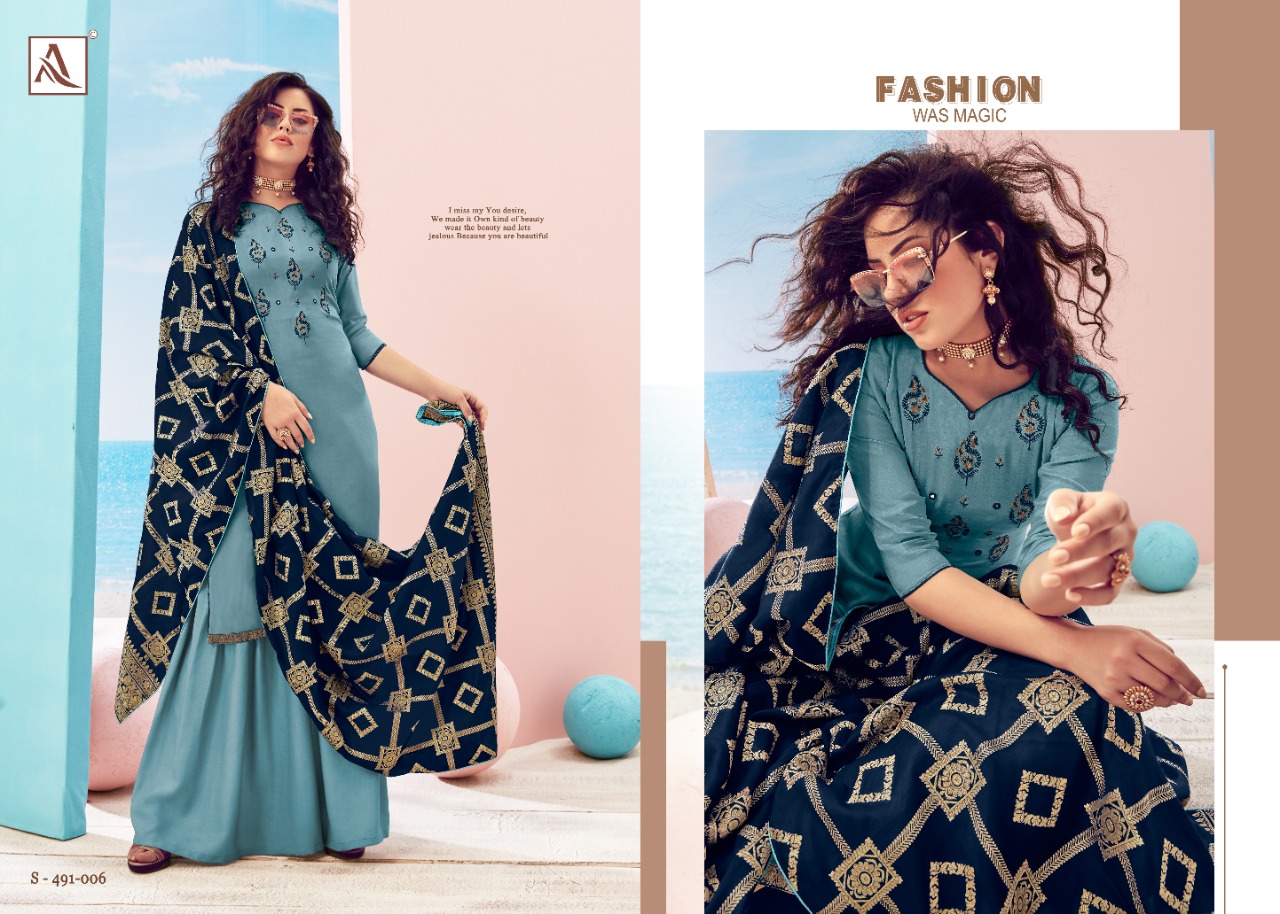 Alok Presents Paakhi Designer Dress Material